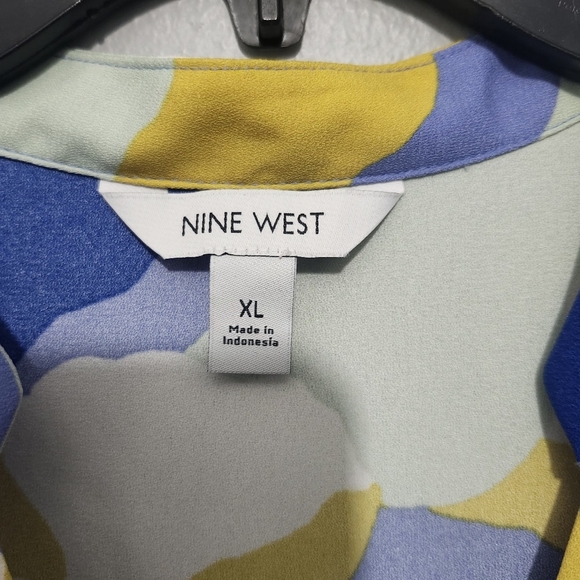 Nine West Womens Sleeveless Mini Dress Ruffle Hem Size XL New With Tags - Picture 4 of 8